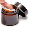 Eco friendly Amber 10ml 30ml 50ml glass cosmetics containers jars and packaging